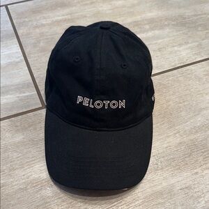 Black and pink peloton dad hat, NWOT